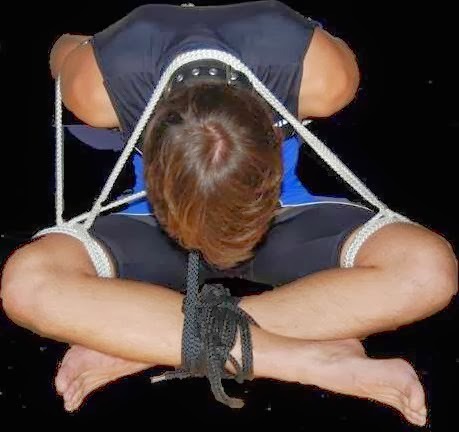 jamestmedak: Masters take note: never a bad idea to have a boy bound in a position where he’s perpetually bowing to you. Never ever ever a bad reminder. 