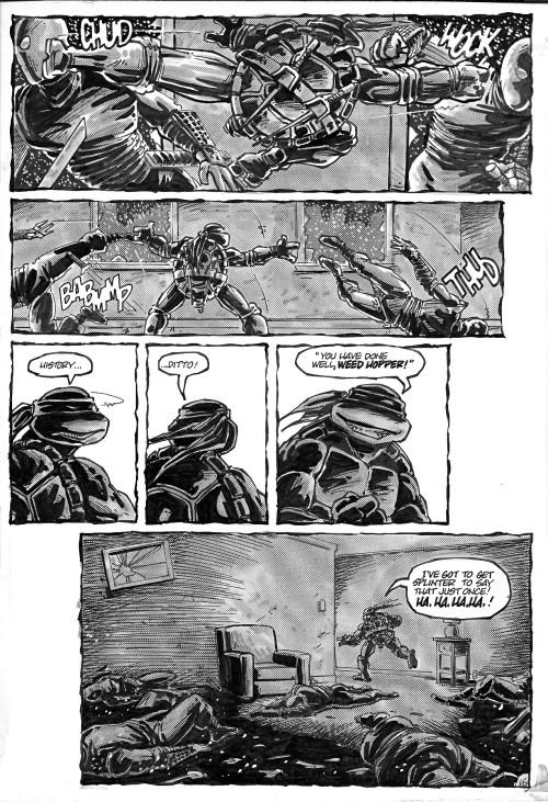 Teenage Mutant Ninja Turtles 10 pg16-17 by Kevin Eastman and Peter Laird