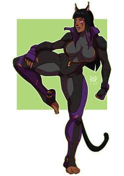 Samuraiblack:never Drawn A Catgirl Before. Commission