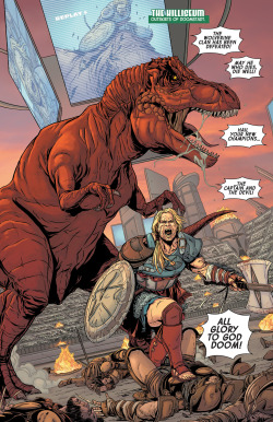 marvel-dc-art:  Planet Hulk #1 - “The Oath” (2015) pencil &amp; ink by Marc Laming color by Jordan Boyd