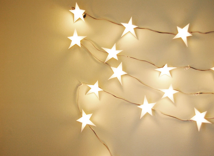 classymissmolassy:  Star Garland Tutorial.