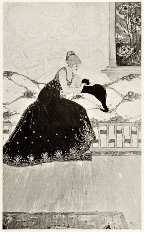 womeninarthistory - The Black Cat, 1899, Leon V. Solon