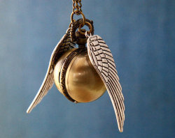 golden snitch watch necklace  Only .99