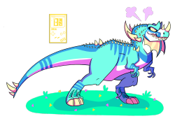 i3orart:  I’m here to fulfill all of your neon dinosaur needs 