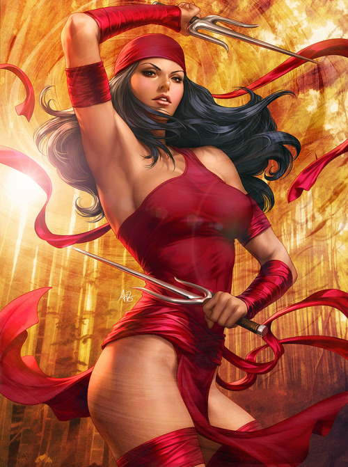 badass–babes:  Elektra by  Stanley Lau   