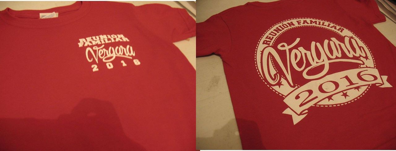 diseño de camisetas familiares