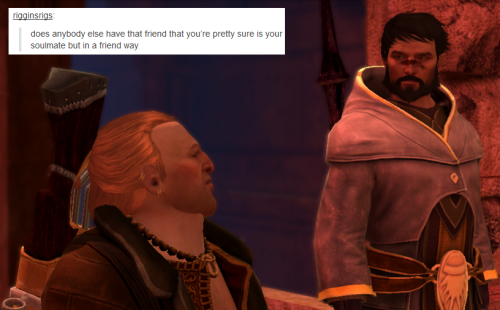 bubonickitten:Dragon Age II + text posts — Varric TethrasVarric &amp; Hawke’s friend