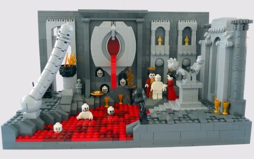 chromathegreat:  attackon-titan: The nine circles of hell from Dante’s Inferno recreated in Lego by Mihai Mihu I. LIMBO: A place of monotony, here the souls are punished to wander in restless existence while they moan helplessly in echoes between the