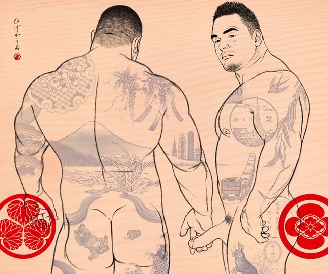 bigboimarc:  gaymanga:  Beautiful acrylic on plywood and digital paintings by Cauro