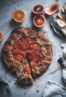 wistfullycountry:  Blood Orange Galette w/Frangipane