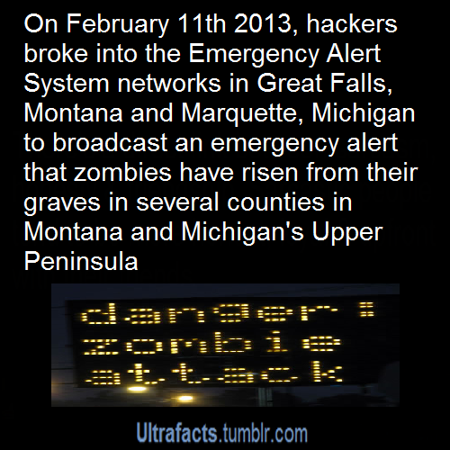 ultrafacts:  emilytheneko:  ultrafacts:  (Source) More Ultrafacts  OMFG I LIVE IN MICHIGAN AND I REMEMBER MY MOM’S FRIEND CALLING US TELLING US THAT ZOMBIES WERE ATTACKING   