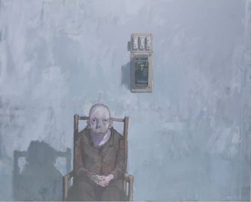 Jean Rustin, Autoportrait avec la comptoir électrique, 2000.R.I.P. 3 March 1928 – 24 December 2013.