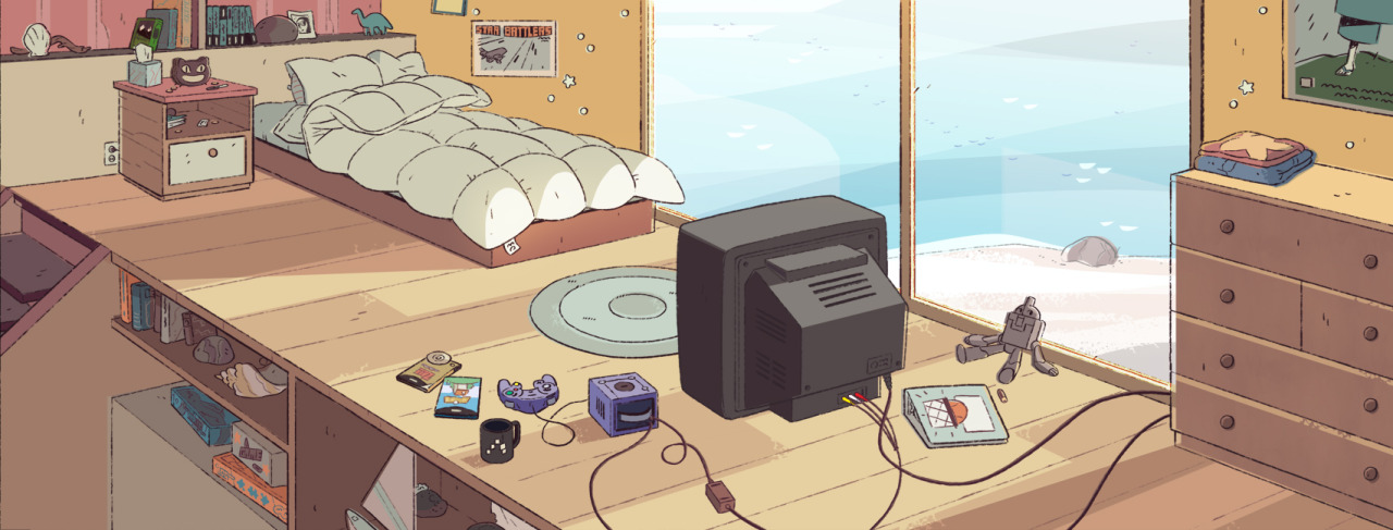 A selection of Backgrounds from the Steven Universe episode: House Guest Art Direction: Elle