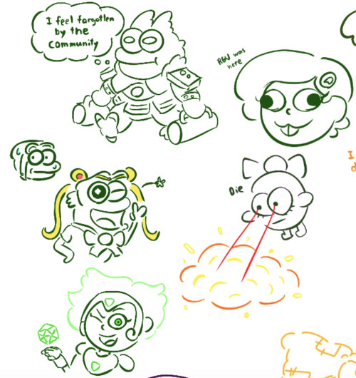 Drew some stuff on Aggie with my friends, here’s some doodles I did