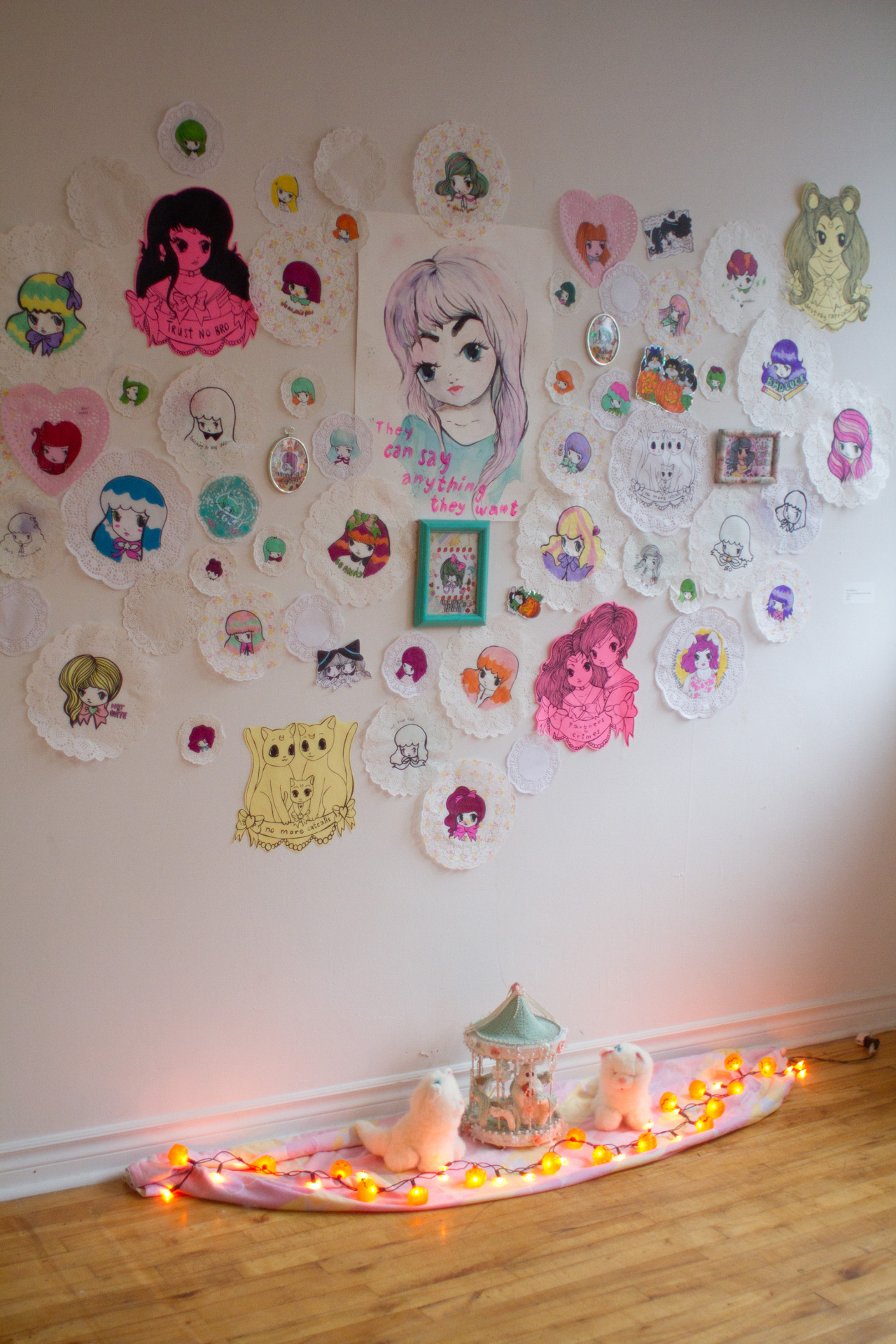 the-coven:  The Coven @ Glass Door gallery, October 17-18. work by amanda craig,