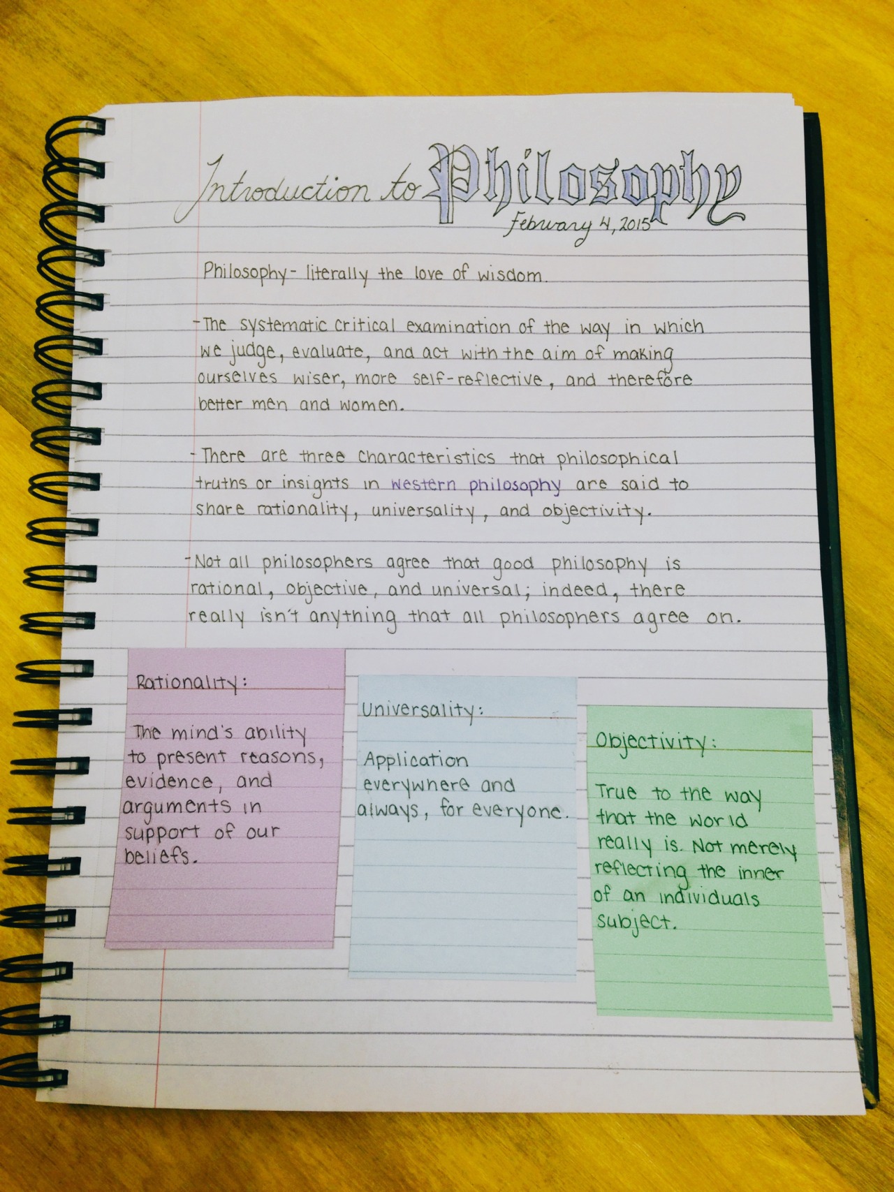 visionandfocus:  April 21, 2015. Rewriting all of my notes for an early start on