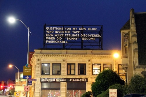 unbloom: escapekit: The Last Billboard A 36-foot-long billboard located at the corner of Highland an