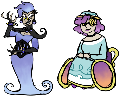 professionallydeadinside: Some pokemon gijinkas! Here’s chandelure and polteageist! :D 