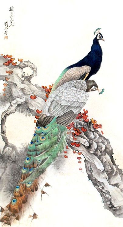                                                      Peacocks1. A Peacock by Mori Tessan (tetsuzan) 