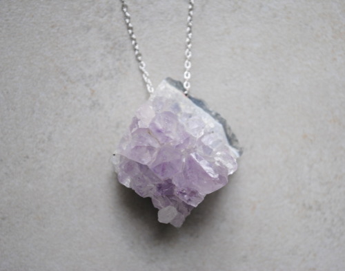 shopbenji - One-of-a-kind natural amethyst necklaces have been...