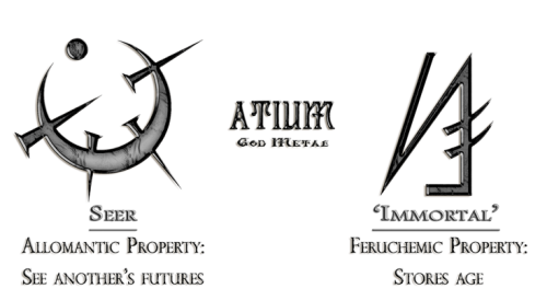 mmmmmlies:  Mistborn metals and their known allomantic and feruchemical properties. 