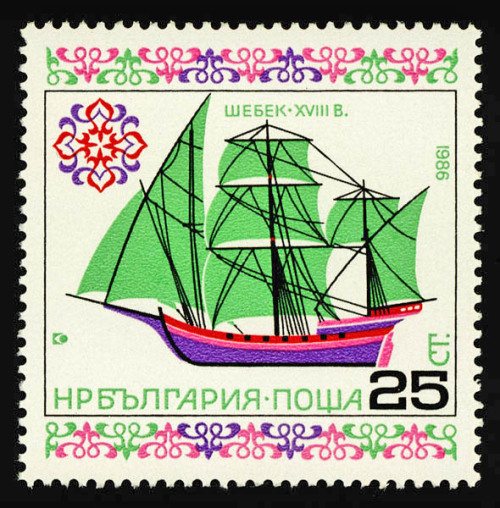 goodjolt - Historic Ships Stamps, Bulgaria.