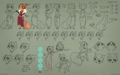 lackadaisycats:Mitzi and MordecaiSome character sheets we featured in the latest Dev Log update at t