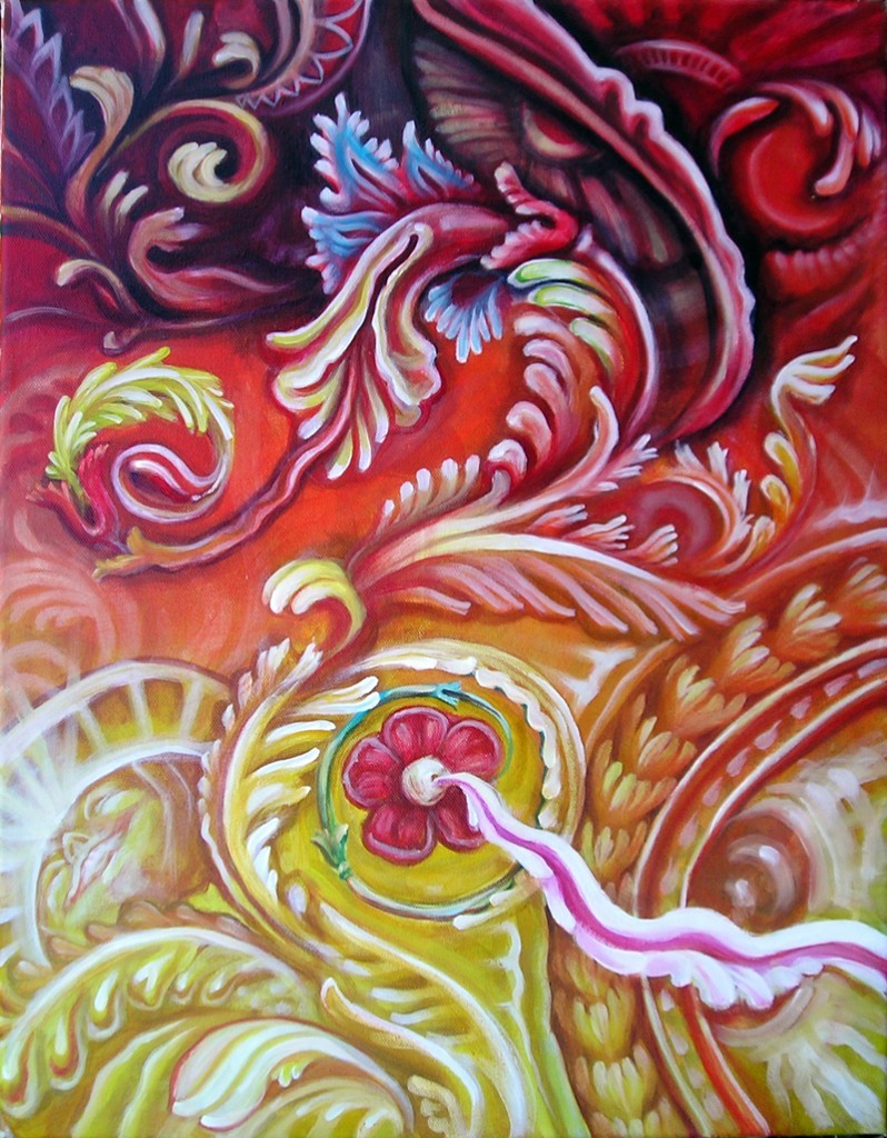 tryppi:  Red Organic Pattern - Randal Roberts 