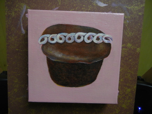 Hostess Cupcake that I’ve been working on this week. Hope to finish it over the weekend
