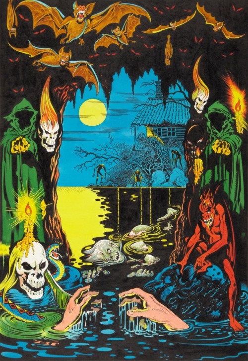 talesfromweirdland: Horror painting from the 1970s by comic book artist, L.B. Cole (1918-1995).