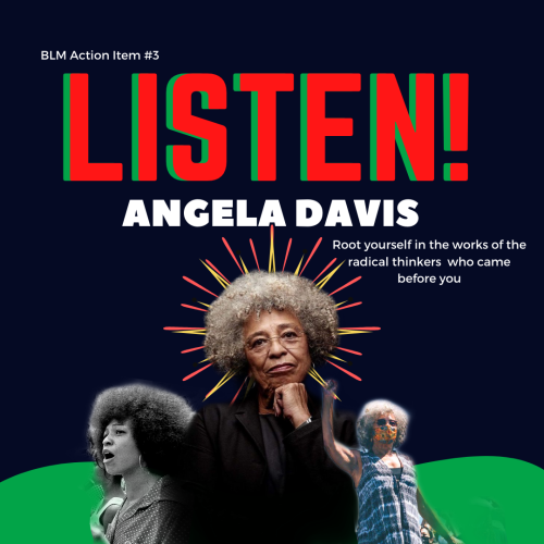 rose-tico:  I made a graphic for Women’s Studies Student Organization at my college that spotlights Dr. Angela Davis, Black, queer, pro-working class abolitionist and activist – and I’m pretty proud of it so I wanted to share :).  For the rest