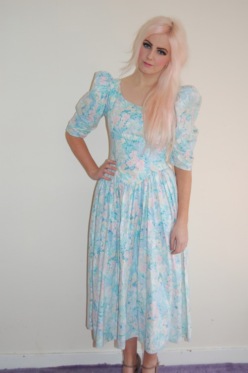 Beautiful pastel floral maxi dress with back detail - £30 From Konstantine at Asos Marketplace