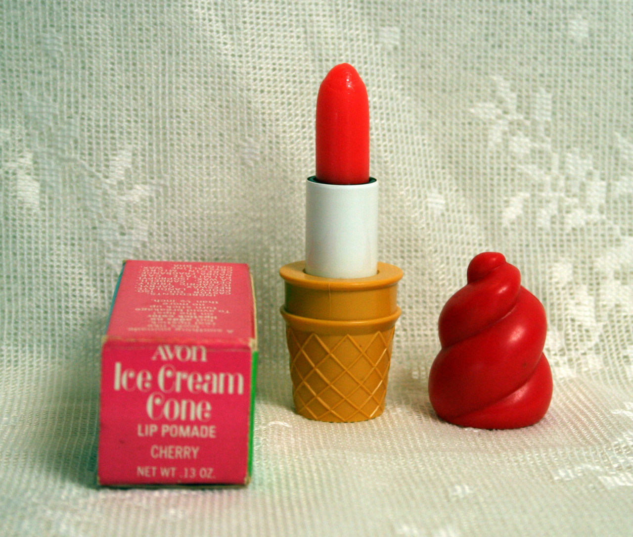 cakedoll:  Vintage Avon Ice Cream Cone Lip Pomade  