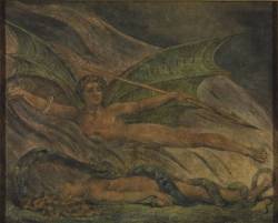 satanism:  Satan Exulting over Eve, by William