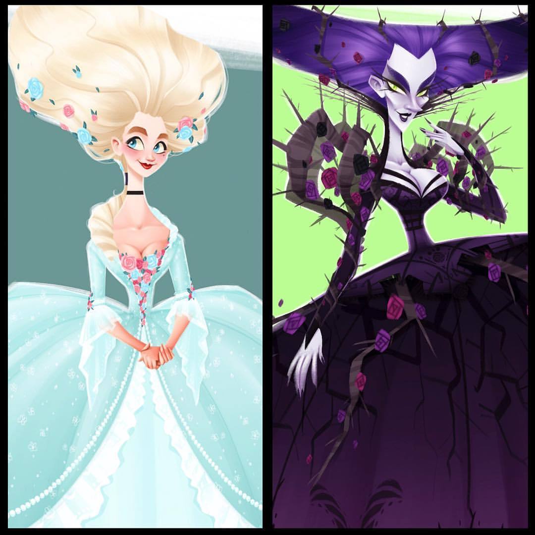 Here are the leading Ladies of my Baroque Sleeping Beauty project 