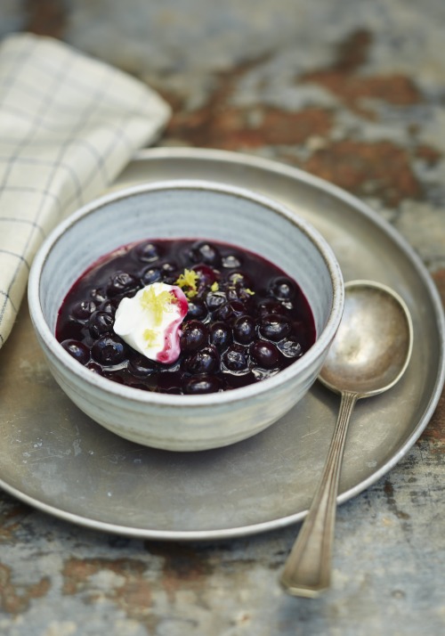 Blueberries, beets, and borscht, united by sour cream&hellip;We have recipes for ALL THE PURPLE 