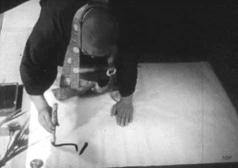 nobrashfestivity:Francis Haar, Japanese Caligraphy, 1950′s