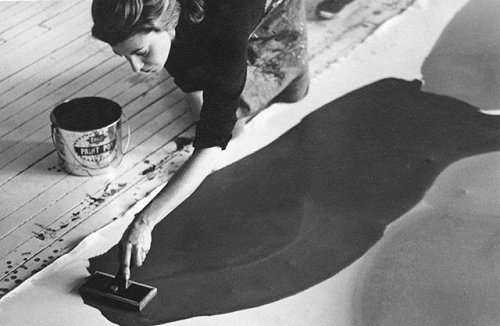 carlkandutsch:Helen Frankenthaler in her studio, 1960s