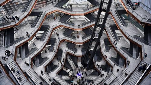 evilbuildingsblog:  The Vessel, a 赨 million staircase that keeps getting closed due to suicides