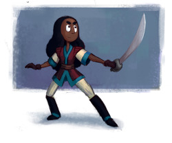 throwanything:  Connie the swashbuckler.