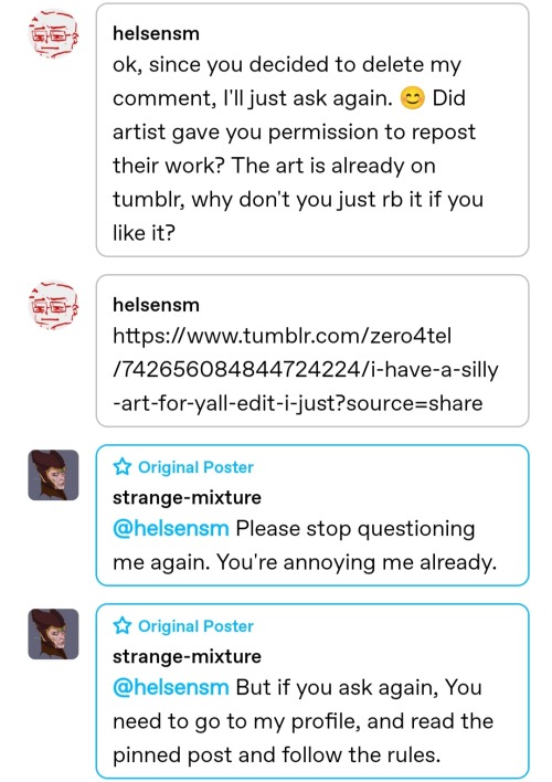 It Has Come To My Attention That @strange-mixture Has Not Only Blatantly Stolen An Artwork From Zero4tel,