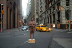 raveneuse:  Nona Faustine, From Her Body Sprang Their Greatest Wealth, Site of Colonial Slave Market, Wall Street, 2013. 