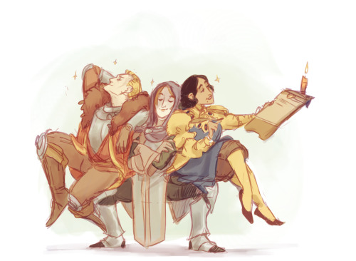 juls-art:  Oooh dem advisors~ This was good for de-stressing, I love them. 