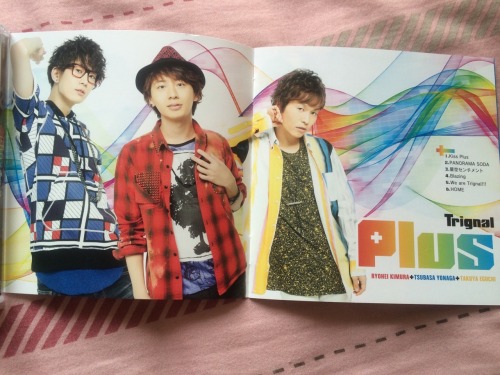 Picked up Trignal’s new mini album: Plus! ❤️ I love their solo shots! :3 Kiss Plus is my favor