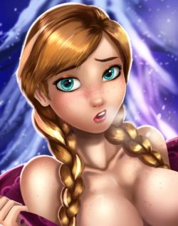 shadbase:  Anna is cold, those nipples dont lie. Go see the full picture at Shadbase. More Frozen artwork coming up eventually.