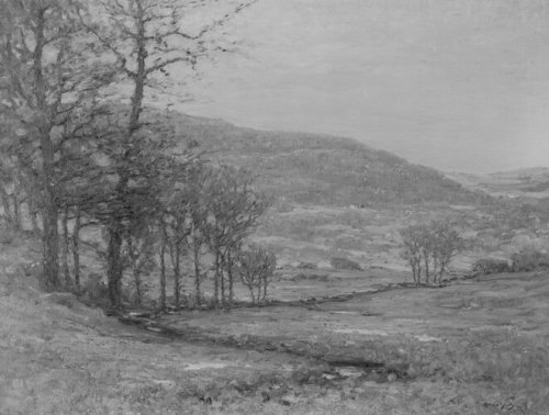 Landscape, Owen Cullen Yates, ca. 1907, Brooklyn Museum: American ArtSize: 30 1/8 x 40 3/16 in. (76.