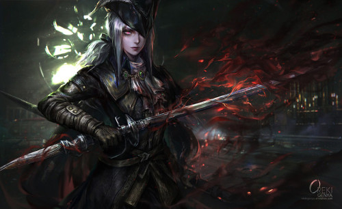 Bloodborne Lady Maria  Oreki Genya www.artstation.com/artwork/dOQlXW