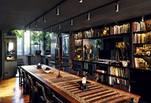 thenordroom: Unique black home in a 19th-century firehouse | photos by Joshua McHugh Follow The Nord