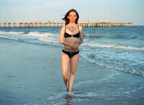 franciscomarin:  HATTIE WATSON x FRANCISCO MARIN styling by Caitlan Hickeyall but the last two are film scans of Kodak Portra 400spent a very chill day @ coney island with hattie a few weekends ago…. drank some dank strawberry milkshake on the beach