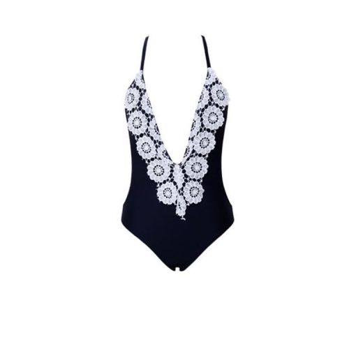 It&rsquo;s Beach Time for our #beachbum Babes!! Our Cori Black Swimsuit with trendy #crochet det